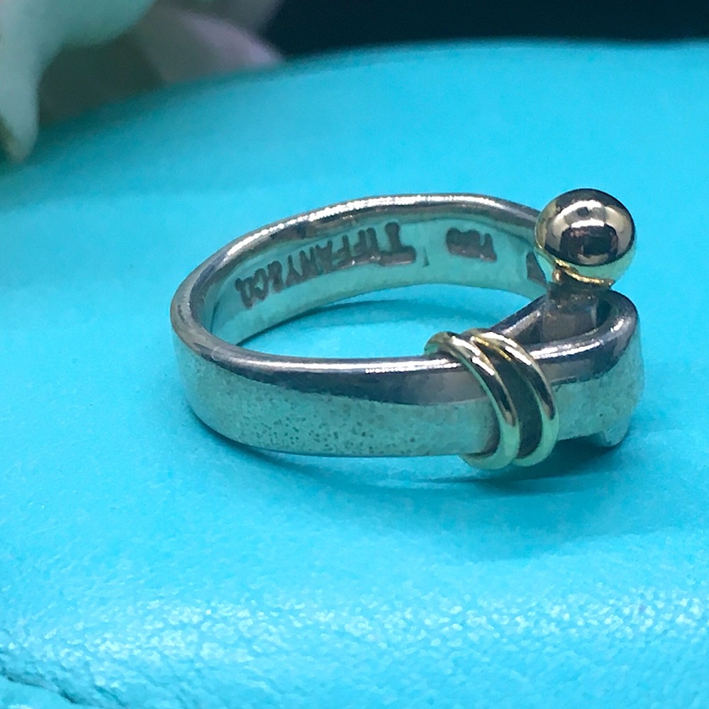 Tiffany & Co hook and eye ring. Circa 1992